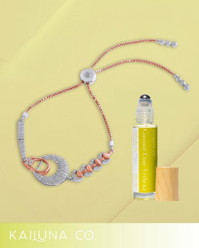Kailuna Co. Coconut Lime Verbena Essential Oil Roll On in hand