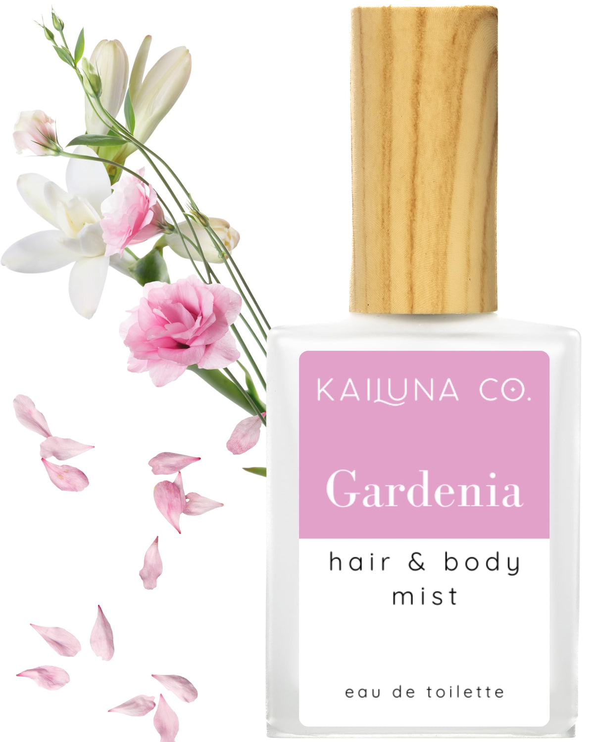 Kailuna Co. Gardenia Essential Oil Hair & Body Mist front view