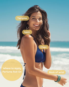 Kailuna Co. Honeysuckle Essential Oil Perfume Roll On lifestyle scene