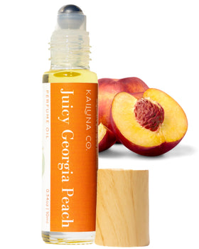 Kailuna Co. Juicy Georgia Peach Essential Oil Perfume Roll On front view