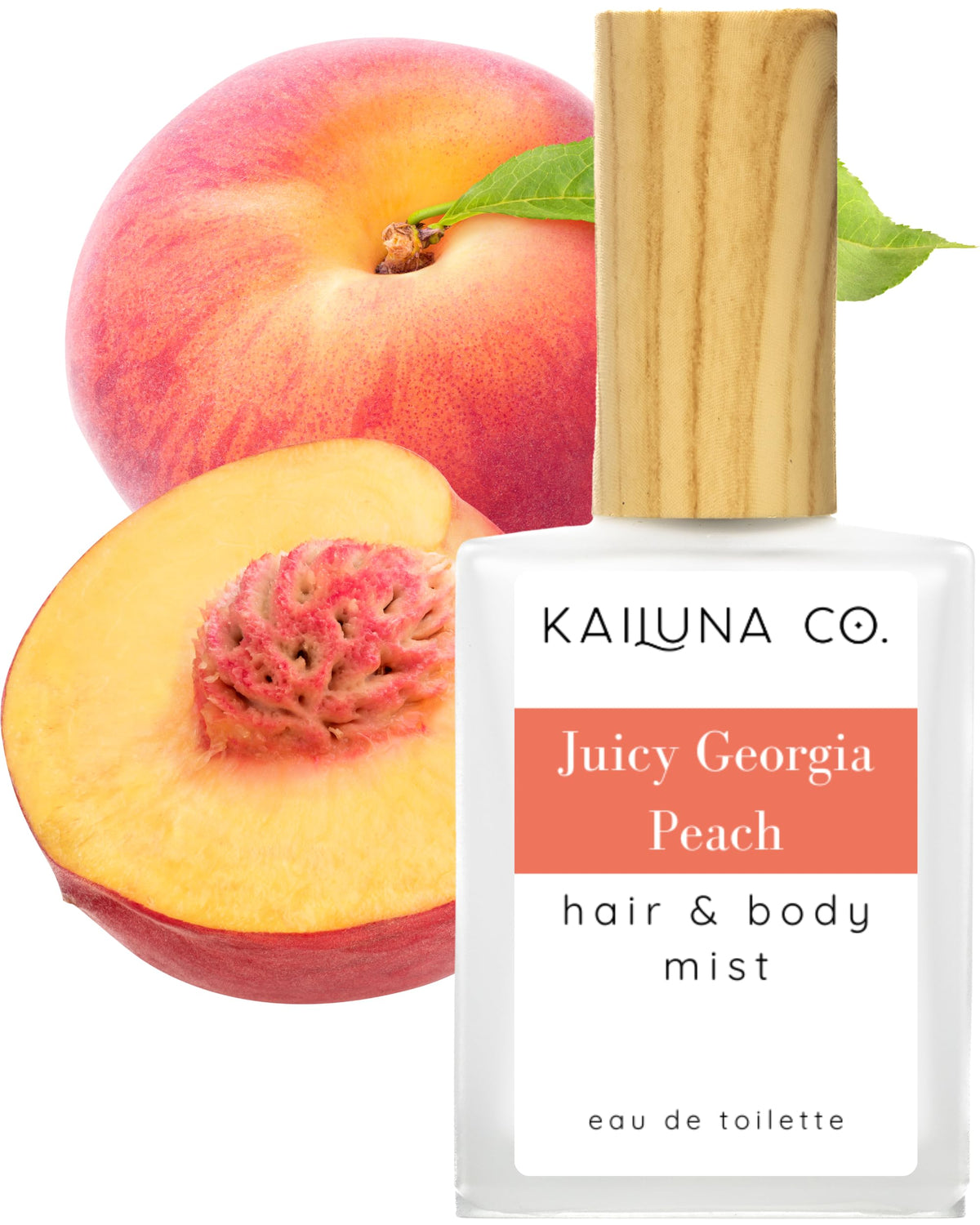 Kailuna Co. Juicy Georgia Peach Hair & Body Mist front view
