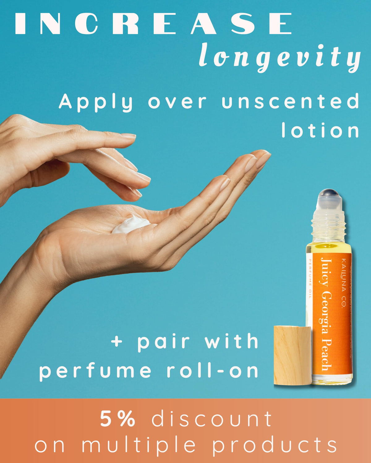 Kailuna Co. Juicy Georgia Peach Hair & Body Mist packaging