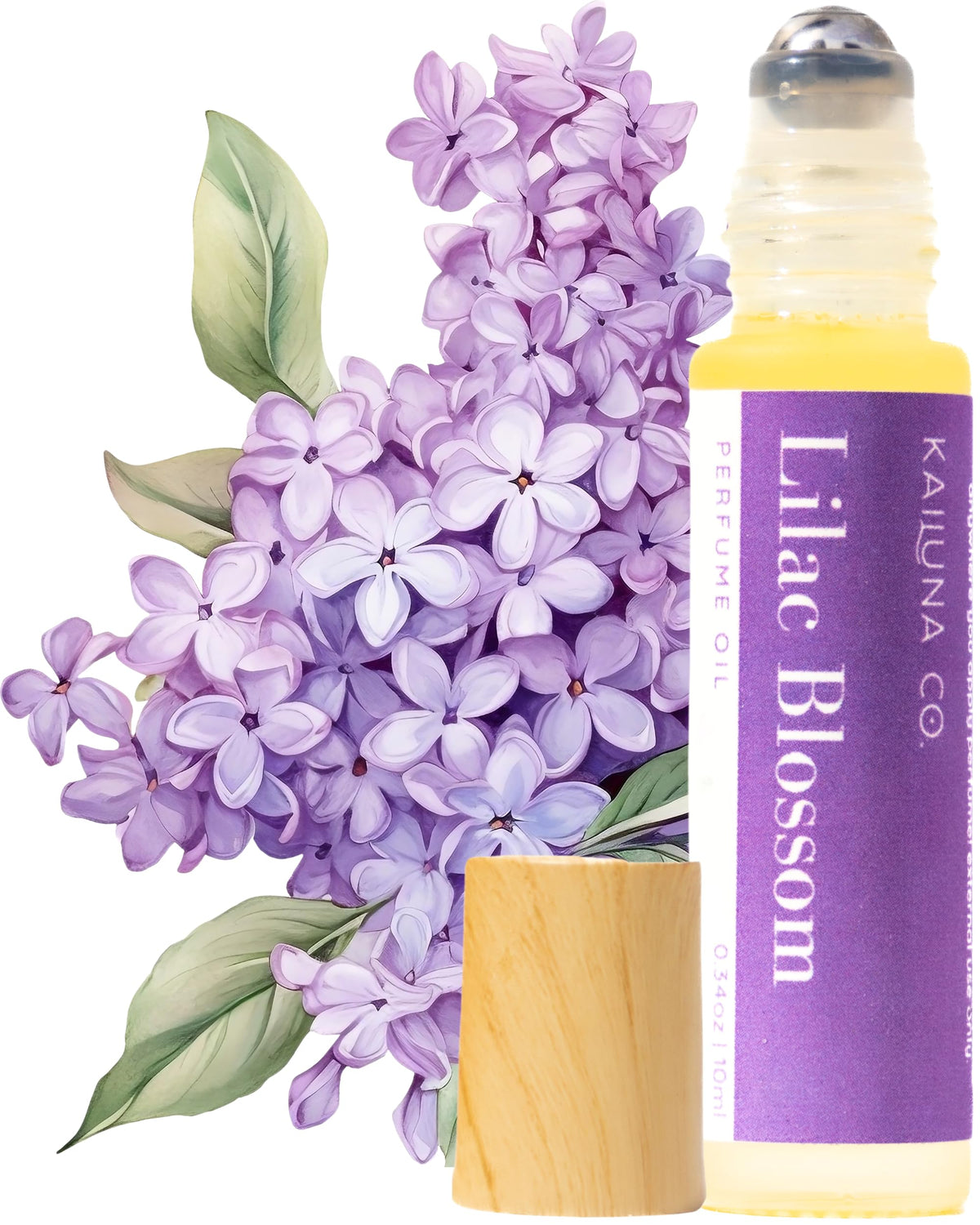 Kailuna Co. Lilac Blossom Essential Oil Perfume Roll On front view