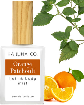 Kailuna Co. Orange Patchouli Hair & Body Mist front view