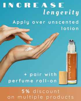 Kailuna Co. Orange Patchouli Hair & Body Mist in lifestyle setting