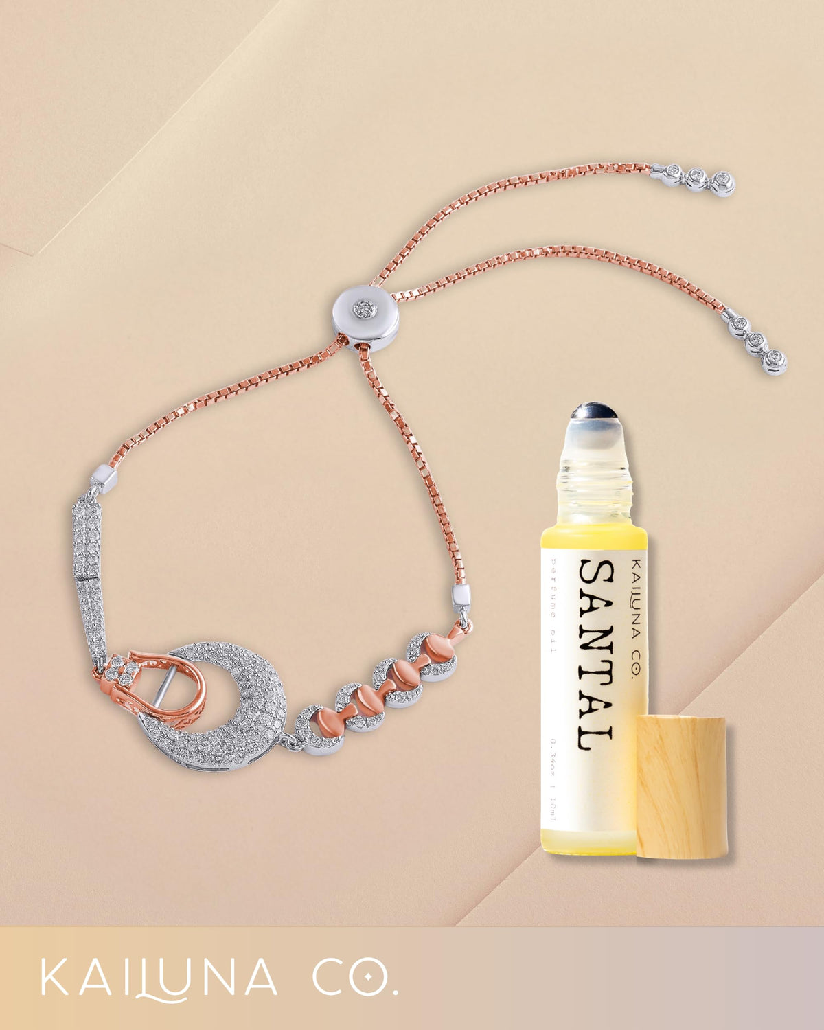 Kailuna Co. Santal Essential Oil Perfume Roll On in a bag