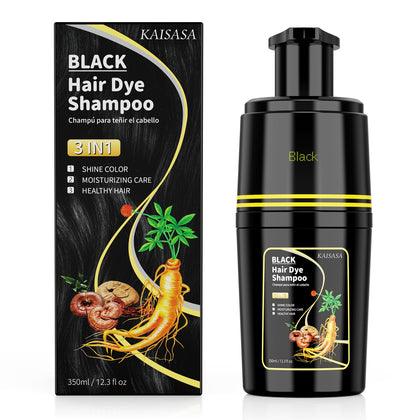 KAISASA Black Hair Dye Shampoo 3-in-1 front view