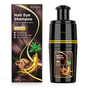 KAISASA Brown Hair Dye Shampoo 3 in 1 front view