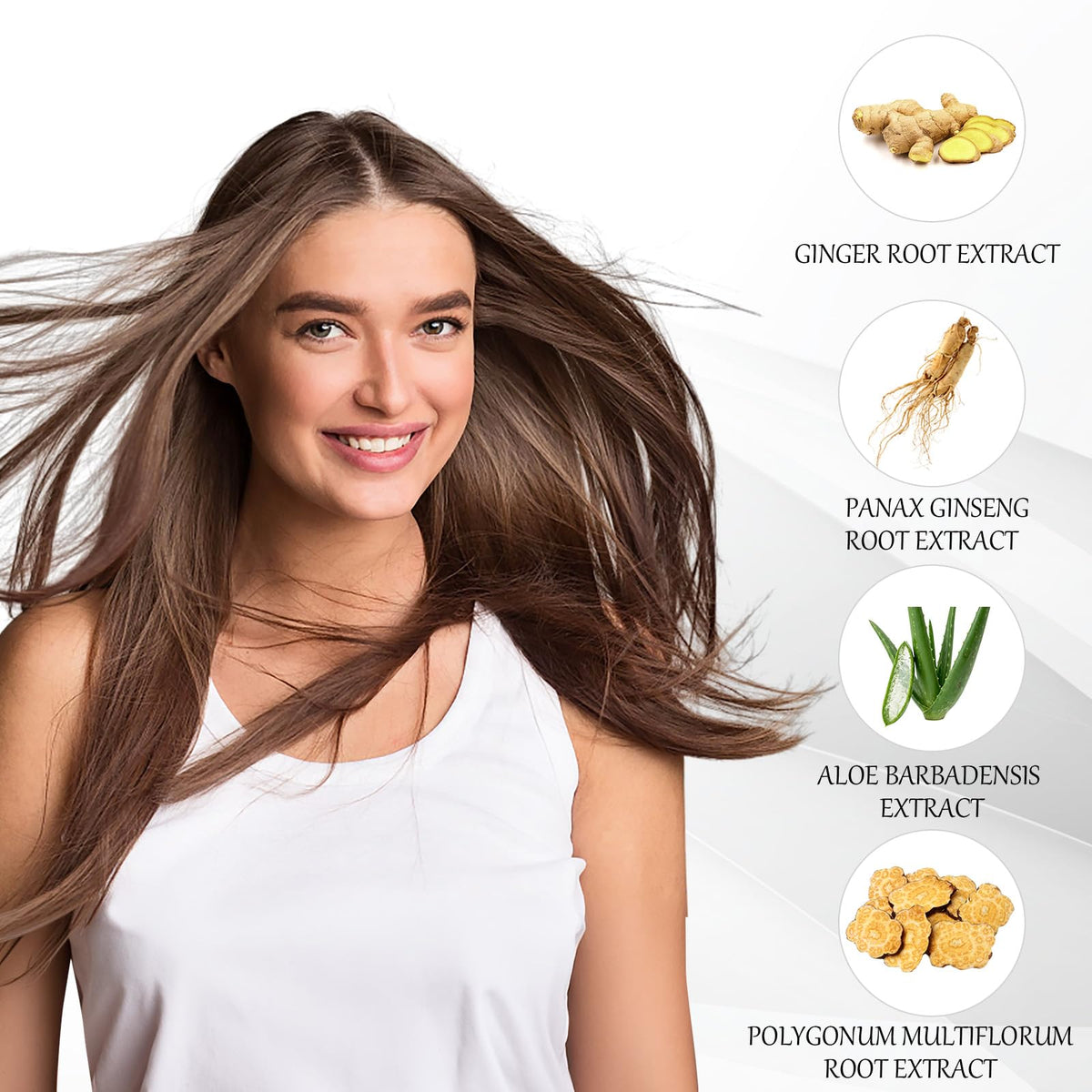 KAISASA Brown Hair Dye Shampoo 3 in 1 side view