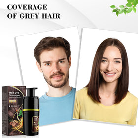 KAISASA Chestnut Brown Hair Dye Shampoo back view
