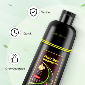 KAISASA Dark Brown Hair Dye Shampoo 3-in-1 lifestyle scene