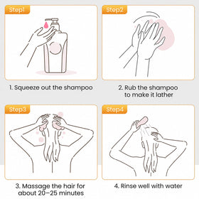 KAISASA Dark Burgundy Hair Dye Shampoo 3 in 1 packaging details