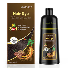KAISASA Hair Dye Shampoo 3 in 1 front view with packaging