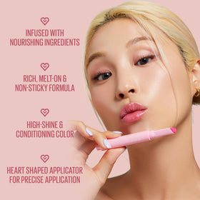Kaja Lip Gloss Heart Melter 03 Crazy 4U swatch on skin
