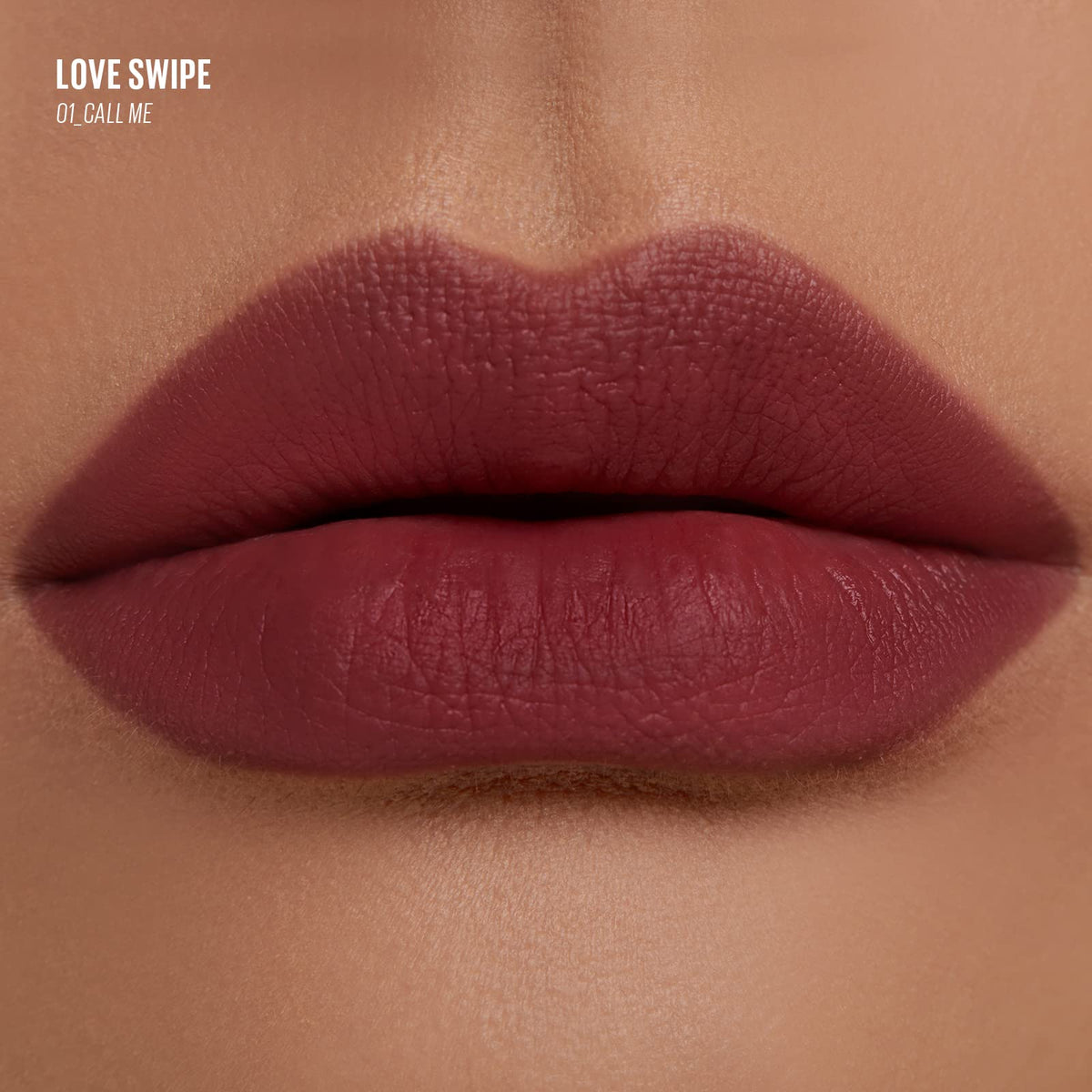 Kaja Lip Mousse Love Swipe 01 Call Me side view
