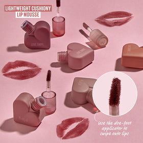 Kaja Lip Mousse Love Swipe 01 Call Me swatch on skin