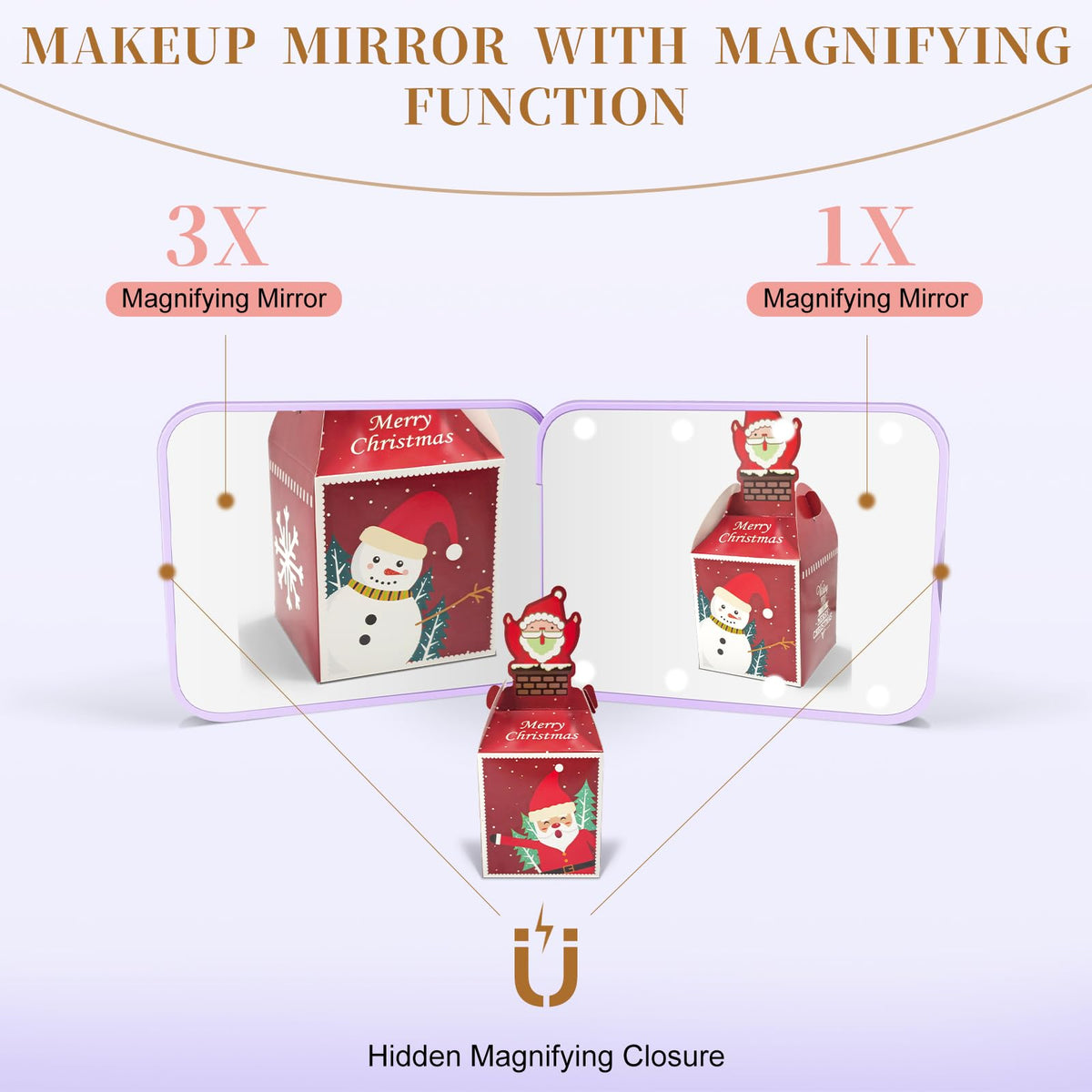 Kakuje Compact Mirror in a handbag