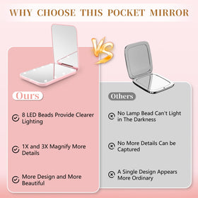 Kakuje Compact Mirror in a handbag
