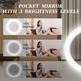 Kakuje Compact Mirror in a travel setting