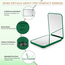 Kakuje Compact Mirror open at 180 degrees