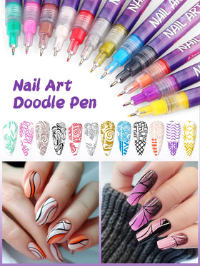 Kalolary nail art pens in various colours