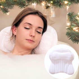 KANDOONA Bath Pillow 17x17 inch front view with soft mesh fabric