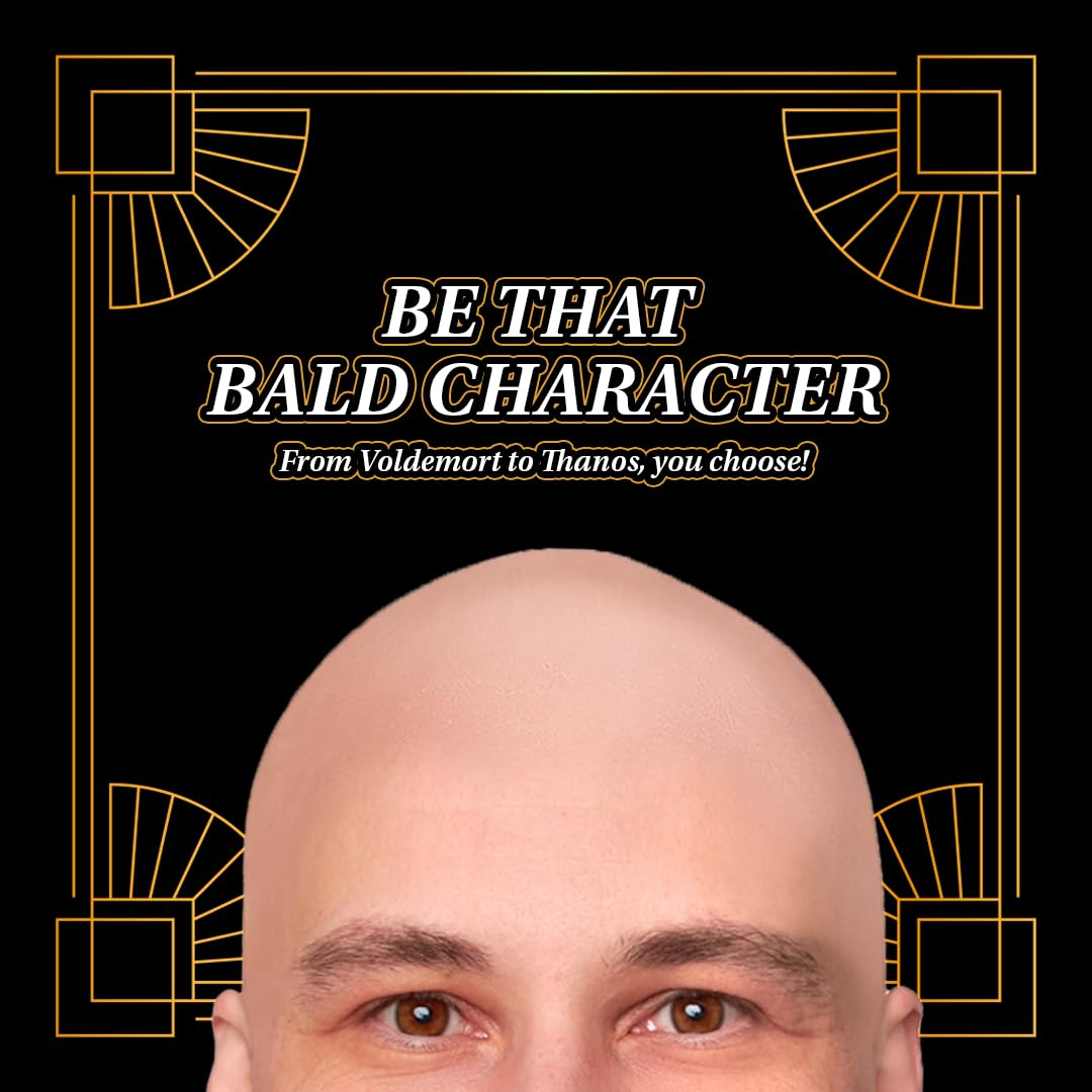 Kangaroo Bald Cap displayed with other costume accessories