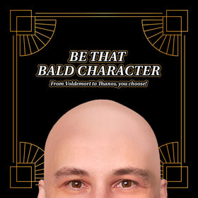 Kangaroo Bald Cap displayed with other costume accessories
