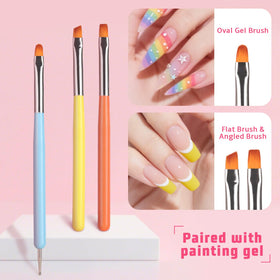 Karroy gel nail polish brushes and sponges included