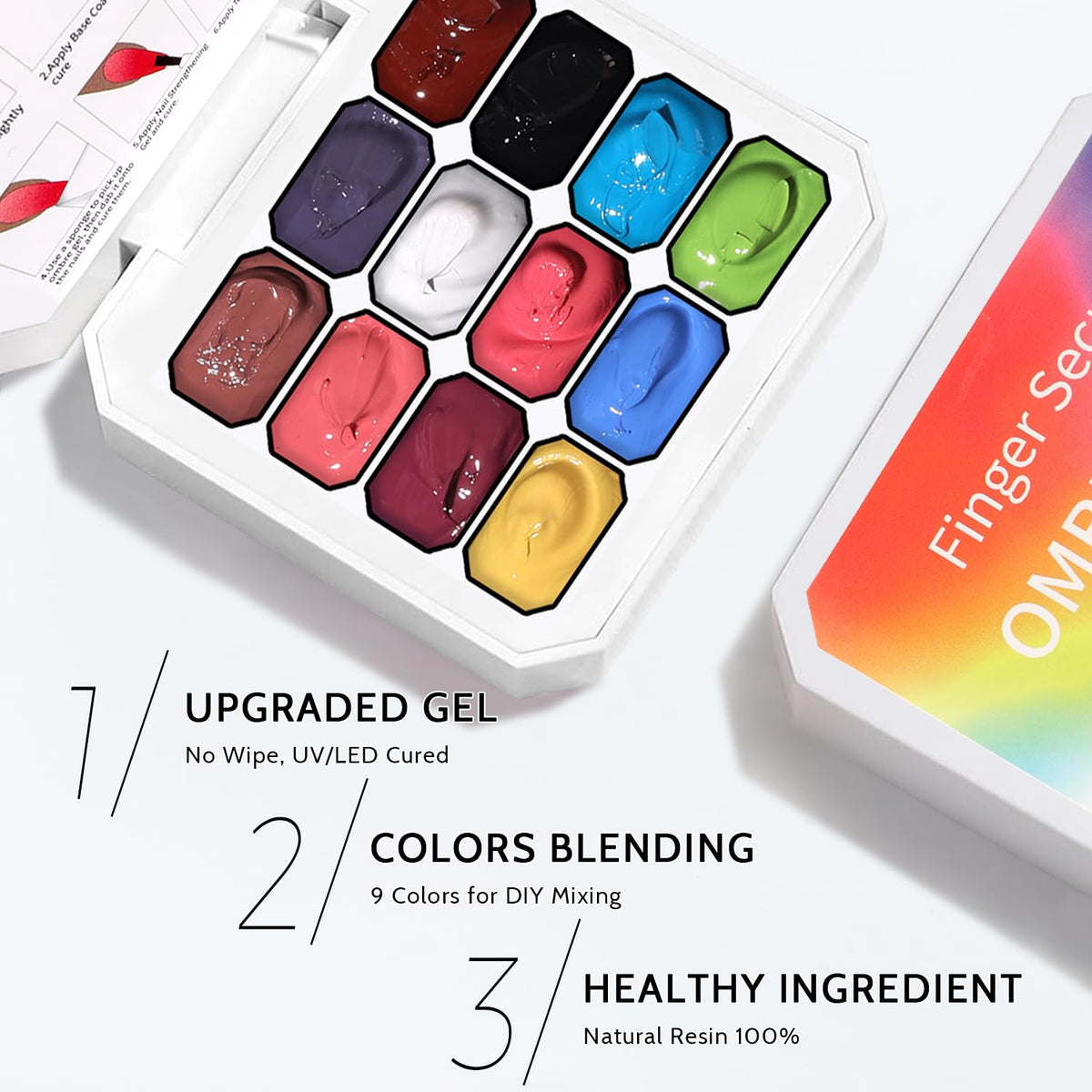 Karroy gel polish palette packaging