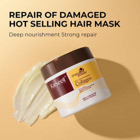 Karseell Collagen Hair Mask application on hair
