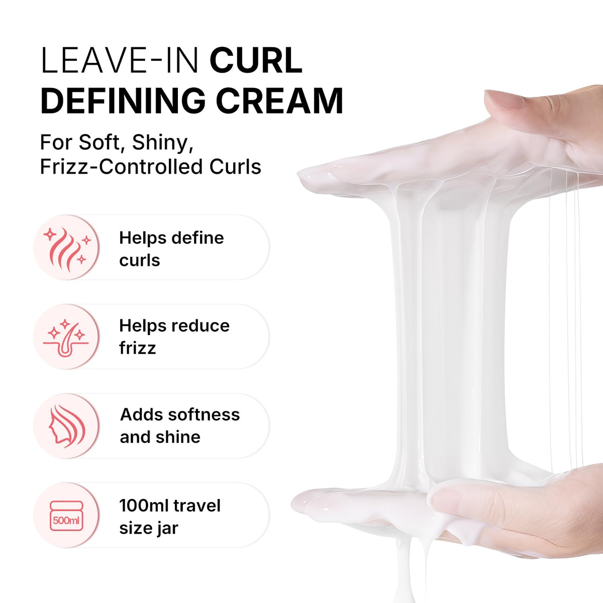 Karseell Curl Defining Cream 3.38 floz back view