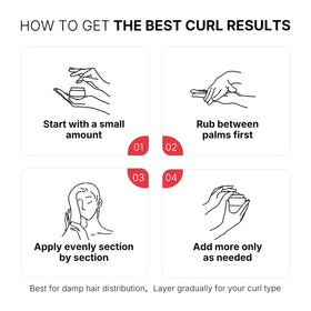 Karseell Curl Defining Cream 3.38 floz with travel accessories