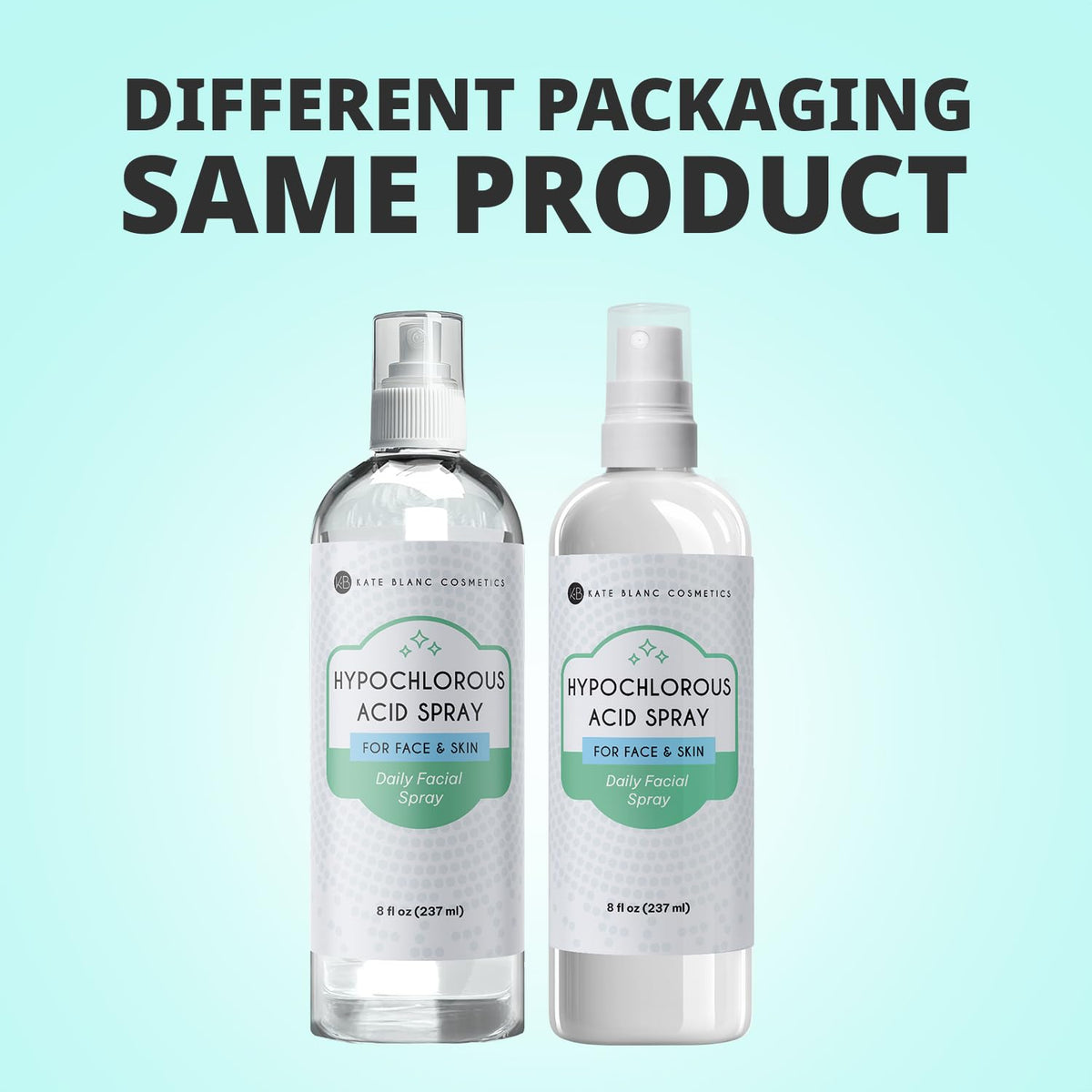Kate Blanc Cosmetics Hypochlorous Acid Spray 8oz packaging details