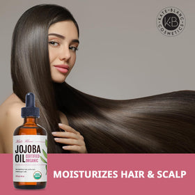 Kate Blanc Organic Jojoba Oil 2oz with essential oils and flowers