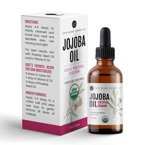 Kate Blanc Organic Jojoba Oil 2oz with natural ingredients