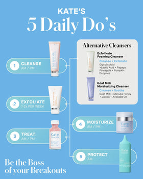 Kate Somerville EradiKate Daily Foaming Cleanser on a vanity