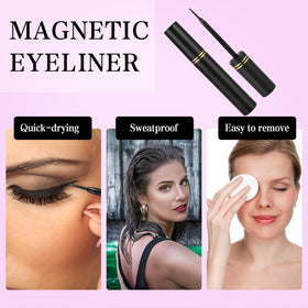 KATGE Magnetic Eyelashes and Eyeliner Kit contents laid out