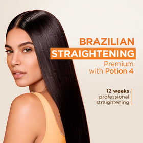 KATIVA Brazilian Keratin Straightening Kit contents displayed