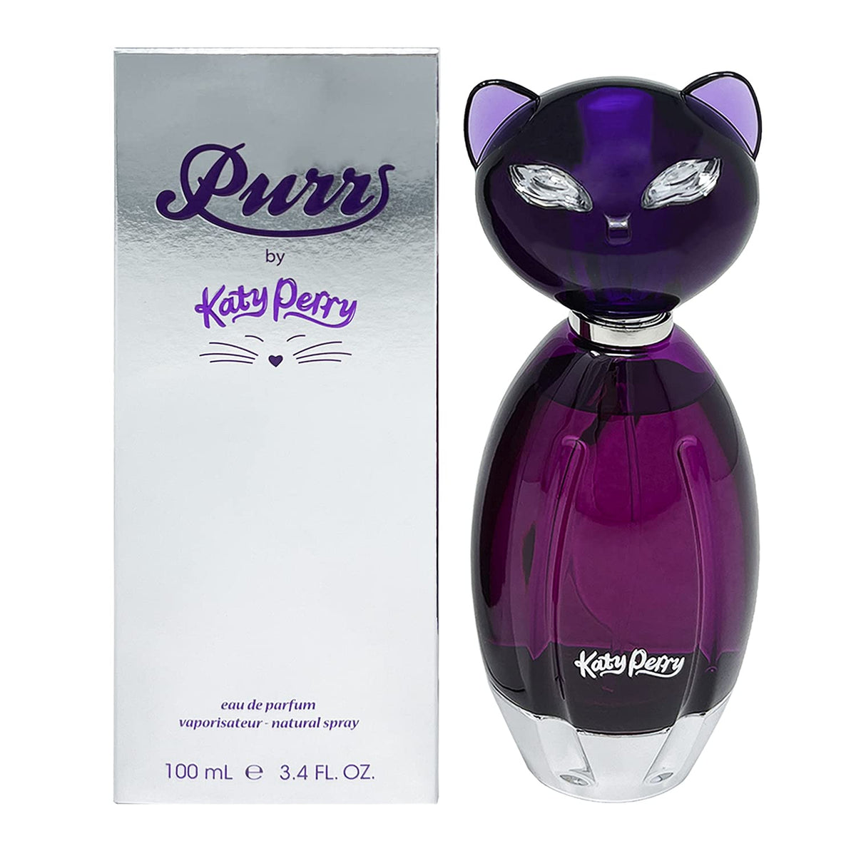 Katy Perry Purr Eau De Parfum Spray 3.4 oz packaging