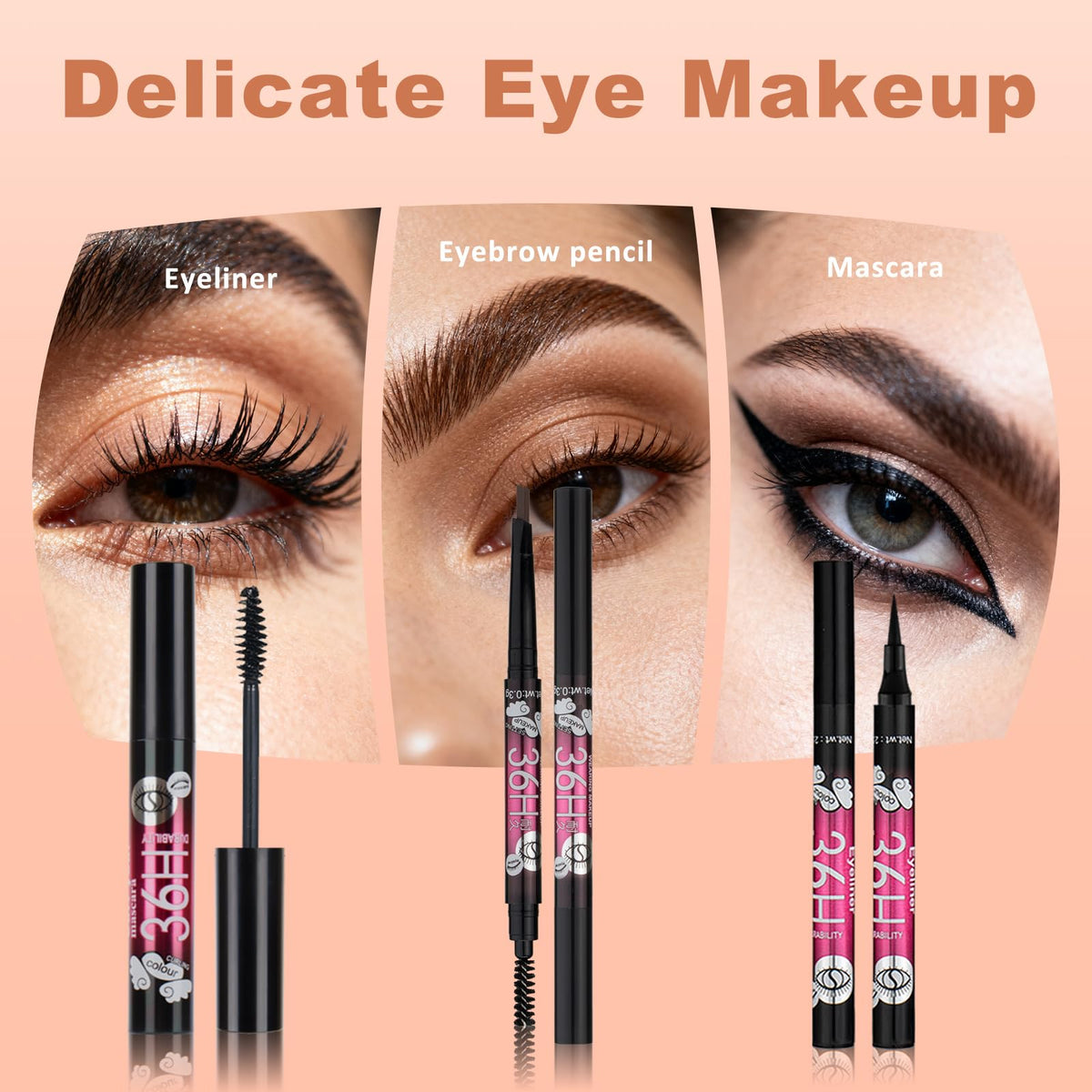 KAVCENT Eyeliner and Mascara from the set