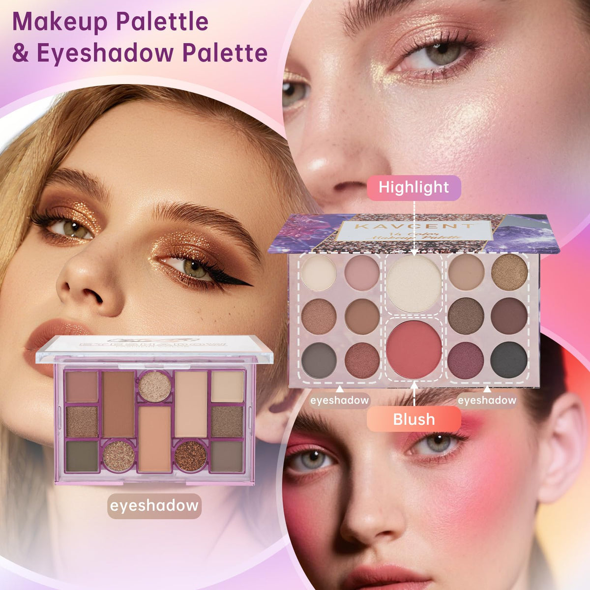 KAVCENT foundation and concealer tubes in the makeup kit