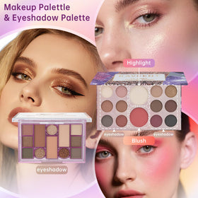 KAVCENT foundation and concealer tubes in the makeup kit