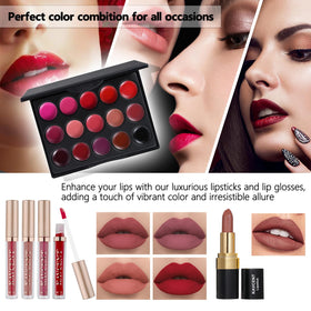 KAVCENT lipstick palette with vibrant colours