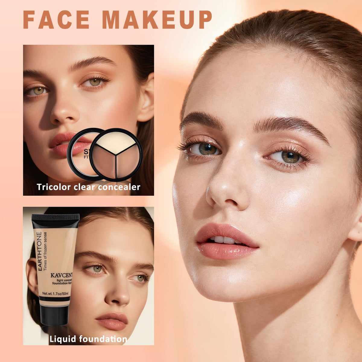 KAVCENT Makeup Brushes Set for application