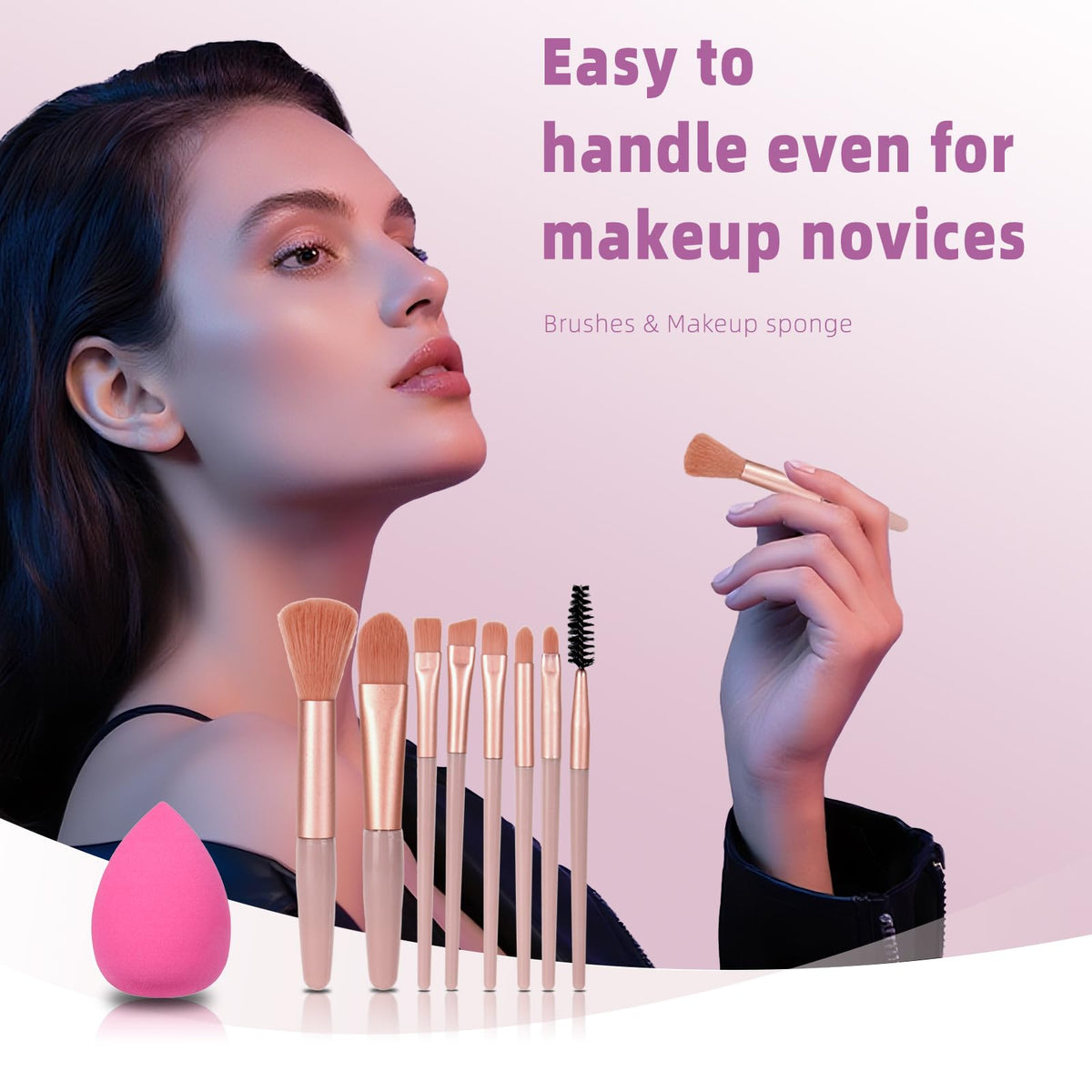 KAVCENT Makeup Kit displayed with packaging and accessories