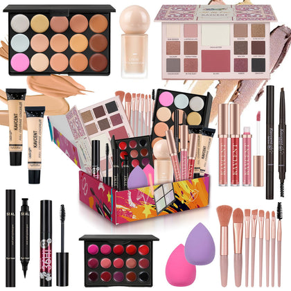 KAVCENT Makeup Kit full view with 14 colour palette