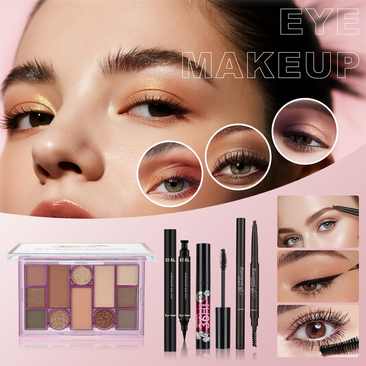 KAVCENT Makeup Kit gift box packaging