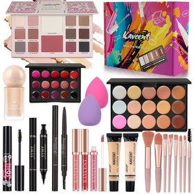 KAVCENT Makeup Kit including eyeshadow and lipstick palettes
