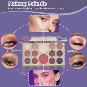 KAVCENT Makeup Kit with mascara and eyeliner